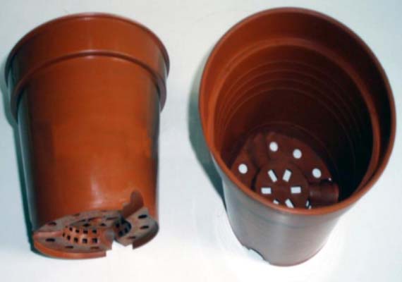 Double Color Plastic Flower Pot for Greenhouse(side )