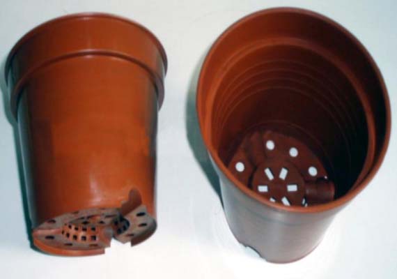 Double Color Plastic Flower Pot for Greenhouse（side ）